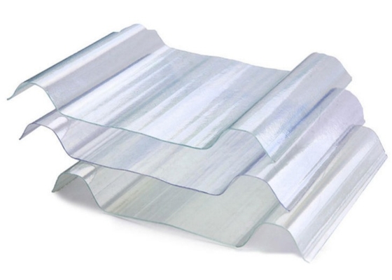 1000mm Width Clear Roofing Sheets Lighting Impact Resistance Roof Tiles