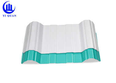 Wearhouse Trapezium Coloured Corrugated Plastic Roofing Sheets For Bus Station