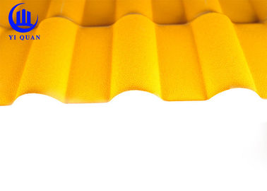 Good Fire Resistance Hot Sale Pvc Synthetic Resin Roof Tile Bamboo Wave Style