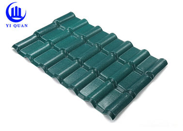 Slope Roof spanish Weather Resistance Synthetic Resin Roof Tile ASA Coated 1040 mm Width