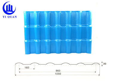 Waterproof performance corrugated pvc plastic synthetic resin roof tile