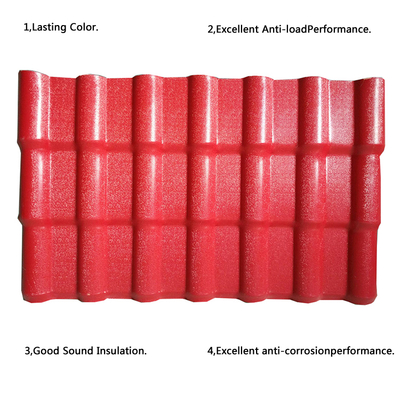 ASA Synthetic Resin Roof Tile 2.5mm 3.0mm Thickness for Villa House