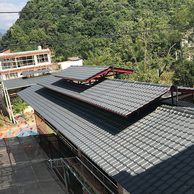 ASA PVC Roof Tile 1050mm Width 2.5mm Thickness Fireproof