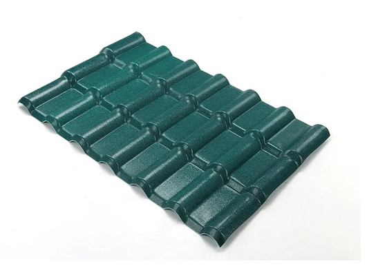 ASA กระเบื้องหลังคาเรซินสังเคราะห์ Spanish Bamboo Wave สำหรับคลังสินค้าเพิงวิลล่า