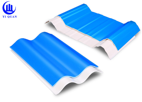 แผ่นหลังคาคุณภาพสูงป้องกันการกัดกร่อน APVC PVC คุณภาพสูงสำหรับโรงเก็บของโรงงาน