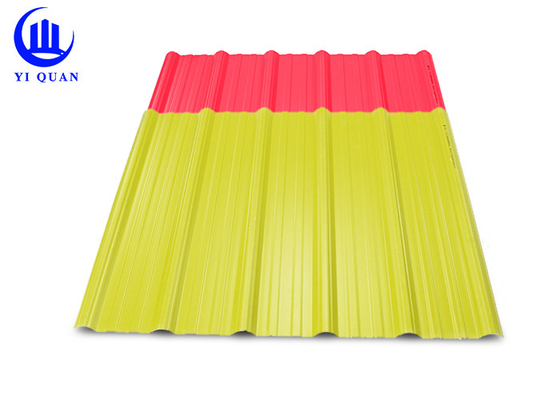กระเบื้องหลังคา PVC ฉนวนกันความร้อนกันน้ำสำหรับโครงการอาคารระเบียง