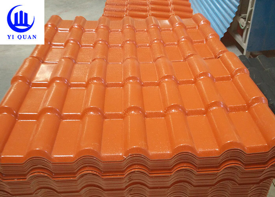 กระเบื้องหลังคาเรซินสังเคราะห์ทน UV ระยะพิทช์ 219 มม. สำหรับโครงการก่อสร้างอาคาร