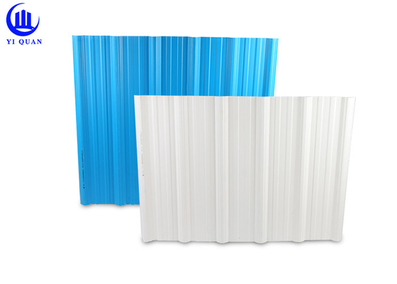 กระเบื้องหลังคาพลาสติก PVC UPVC หลายชั้นน้ำหนักเบาสำหรับโรงงานเหล็ก
