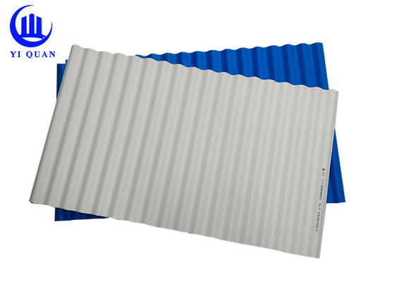 กระเบื้องหลังคาคอมโพสิต PVC APVC ขนาด 1050 มม. สำหรับโรงงานคลังสินค้า