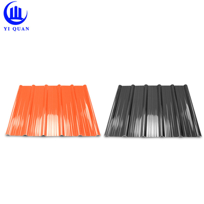 แผ่นหลังคาพลาสติก PVC UPVC กันความร้อนลมสำหรับอาคารก่อสร้าง