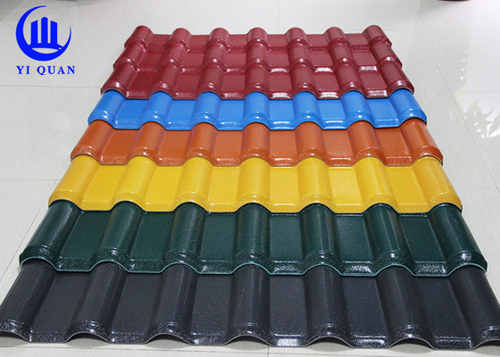 แผ่นหลังคาสเปนเรซิ่นสังเคราะห์ ASA ทนไฟสำหรับอาคารก่อสร้าง