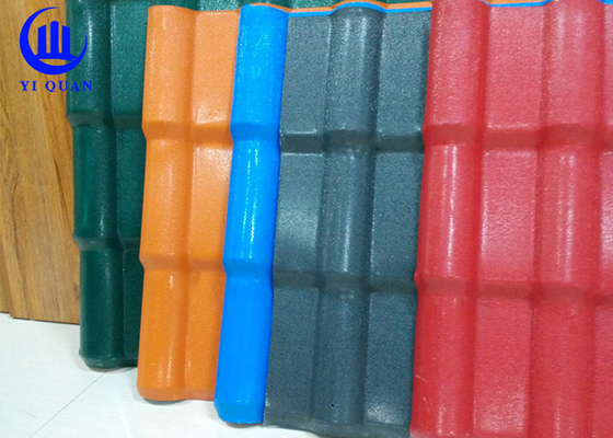 พลาสติกลอนลูกฟูก ASA ฉนวนกันความร้อนกระเบื้องเรซิ่นสังเคราะห์