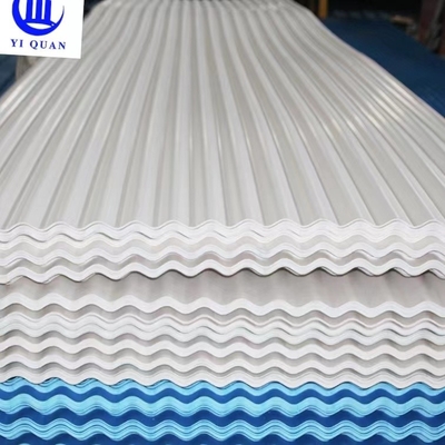 กระเบื้องหลังคาพลาสติก PVC UPVC APVC ป้องกันการกัดกร่อน 3.0 มม. สำหรับอาคารบ้านเรือน