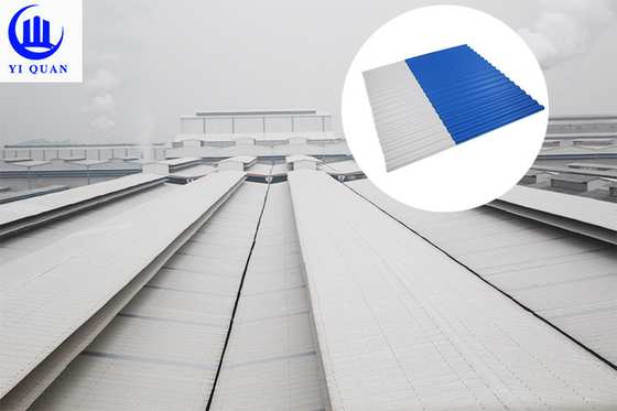 กระเบื้องหลังคาพลาสติก PVC UPVC ติดตั้งง่ายรวดเร็วสำหรับคลังสินค้าวิลล่าผนัง