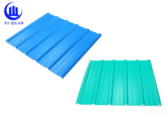 กระเบื้องหลังคาเคลือบพีวีซี UPVC ทนไฟสำหรับอู่ขนส่งสินค้า