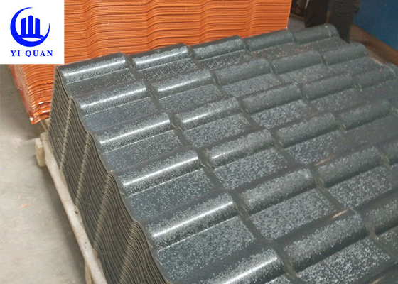 กระเบื้องหลังคายางสังเคราะห์ PVC ลาดเอียง ASA สำหรับวิลล่าทนไฟทนต่อแรงกระแทก
