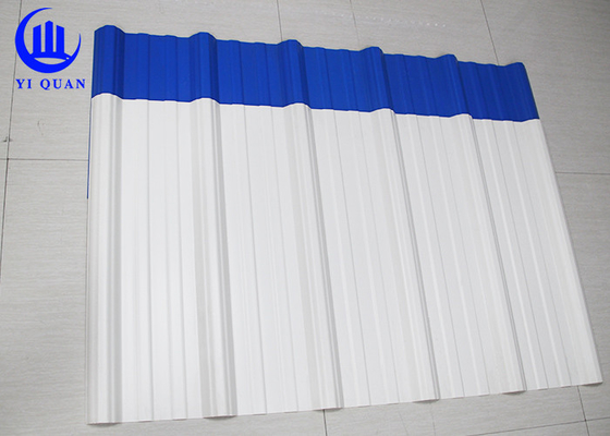 ฉนวนกันความร้อนแผ่นหลังคา UPVC ลูกฟูกน้ำหนักเบาสำหรับคลังสินค้าโรงงาน