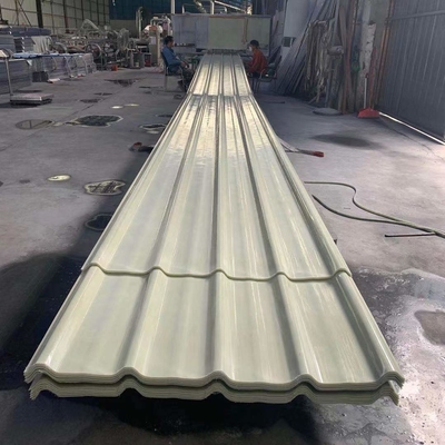 กระเบื้องหลังคาโปร่งแสงไฟเบอร์กลาส FRP หลายสี